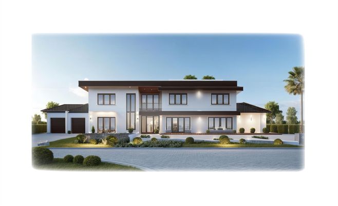 Attached, Backyard, Exterior, Facade, Modern