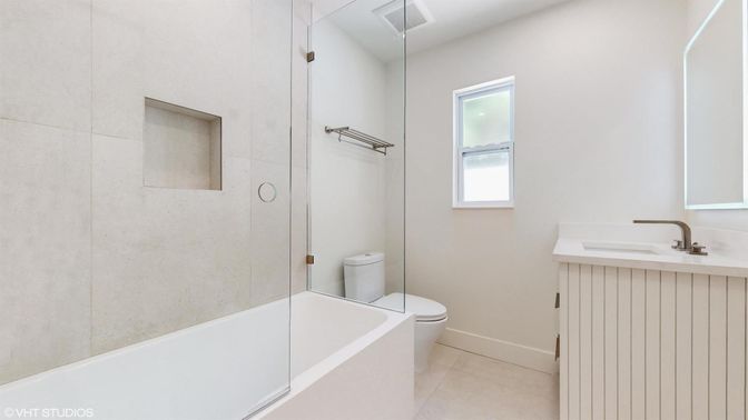 Bathroom, Glass Shower, Interior