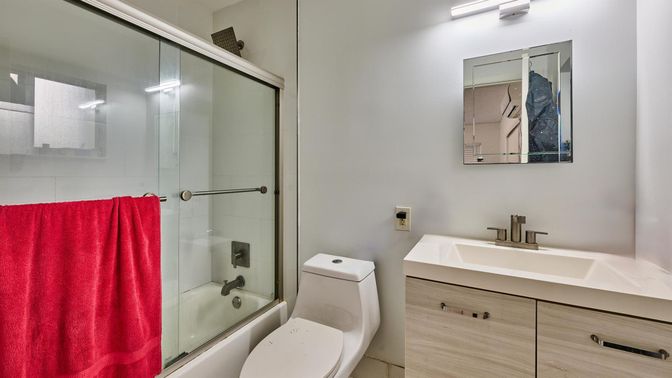 Bathroom, Glass Shower, Interior