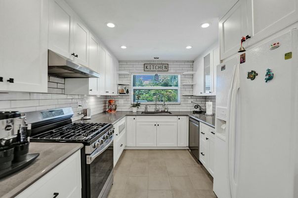 Interior, Kitchen, Recessed Lighting, Stainless Steel Appliances
