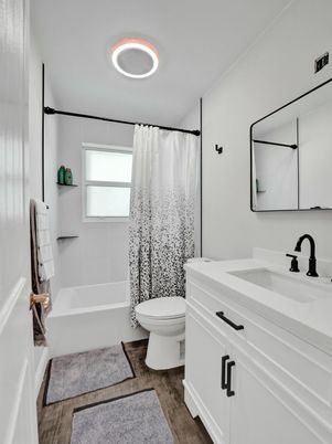 Bathroom, Interior, Wood Texture Flooring