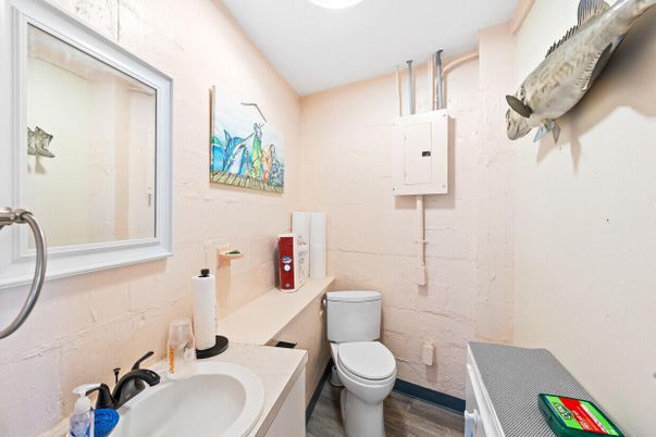 Bathroom, Interior, Wood Texture Flooring