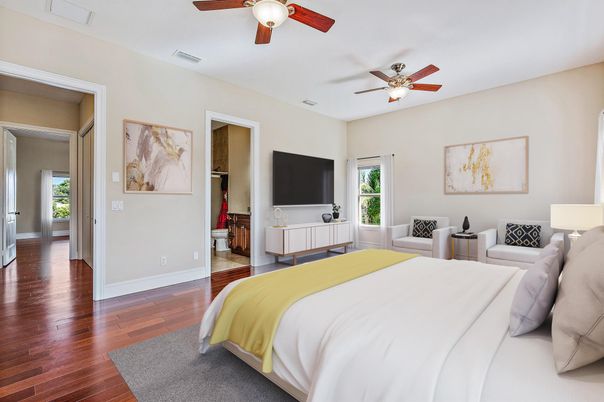 Bedroom, Interior, Wood Texture Flooring
