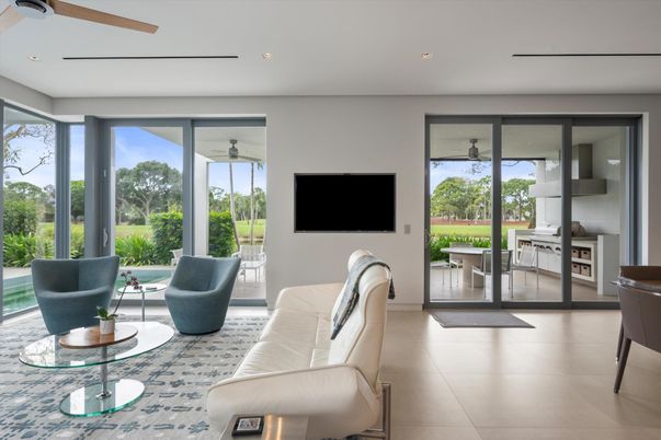 Interior, Living room, Recessed Lighting