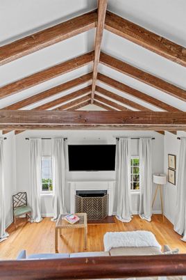 Fireplace, Interior, Wooden Beams, Wood Texture Flooring