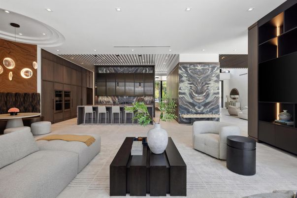 Interior, Kitchen, Living room, Pendant Lights, Recessed Lighting