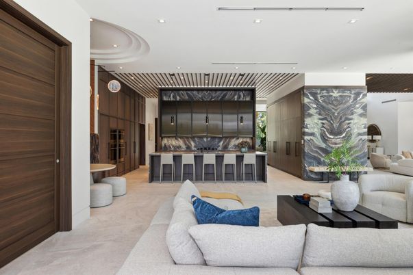 Interior, Living room, Recessed Lighting