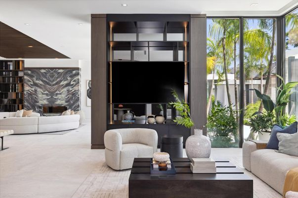 Interior, Living room, Recessed Lighting