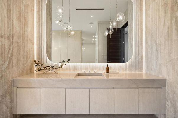 Bathroom, Interior, Pendant Lights, Recessed Lighting