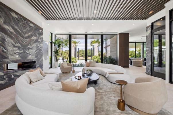 Fireplace, Interior, Living room, Recessed Lighting