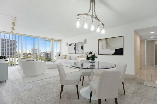 Dining room, Interior, Living room, Pendant Lights, Recessed Lighting