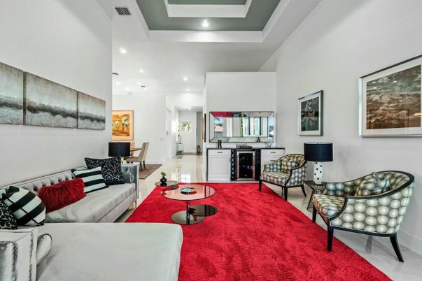 Interior, Living room, Recessed Lighting