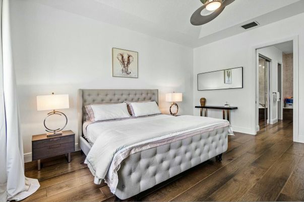 Bedroom, Interior, Wood Texture Flooring