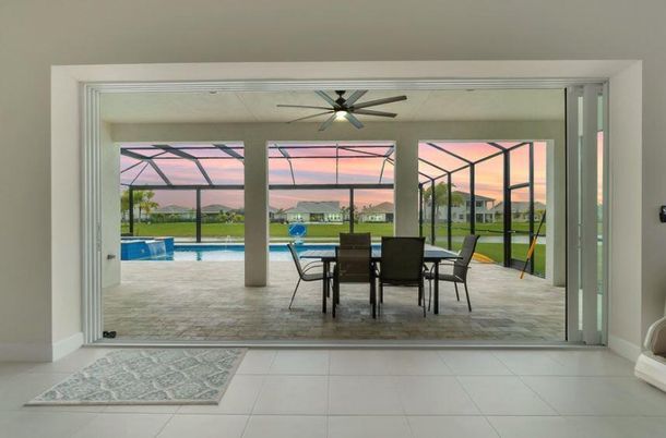 Dining room, Glass Ceilings, Interior, Pool, Sun Room