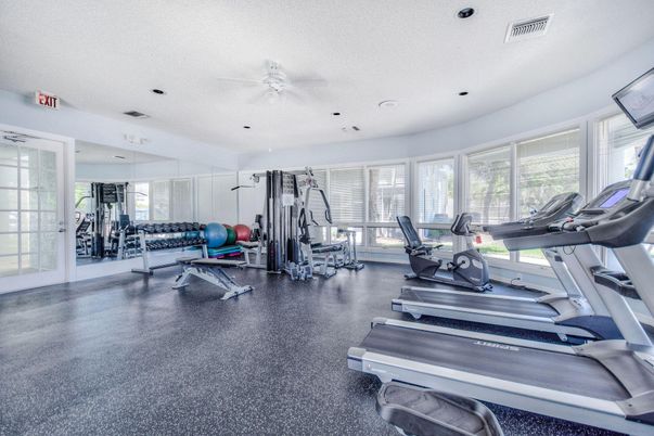 Fitness Equipment, Gym, Interior, Recessed Lighting