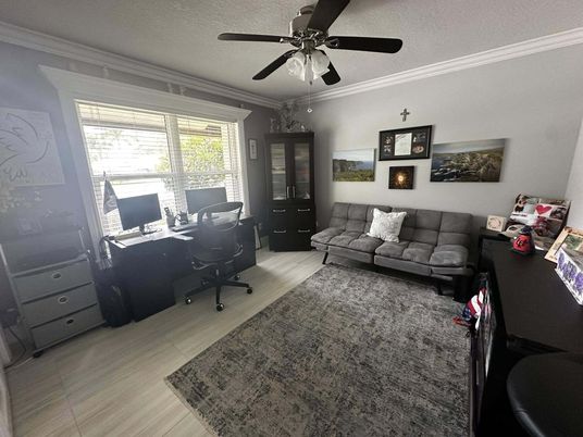 Home Office, Interior, Wood Texture Flooring