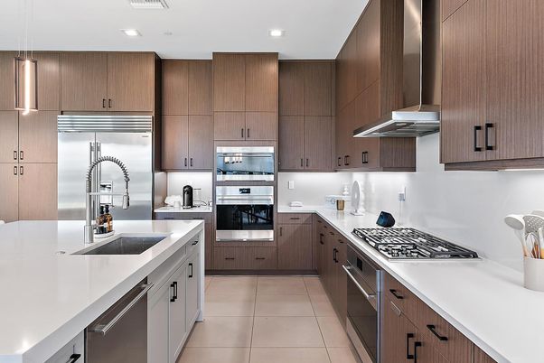 Interior, Kitchen, Recessed Lighting, Stainless Steel Appliances