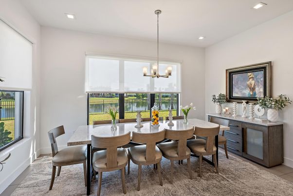 Dining room, Interior, Pendant Lights, Recessed Lighting