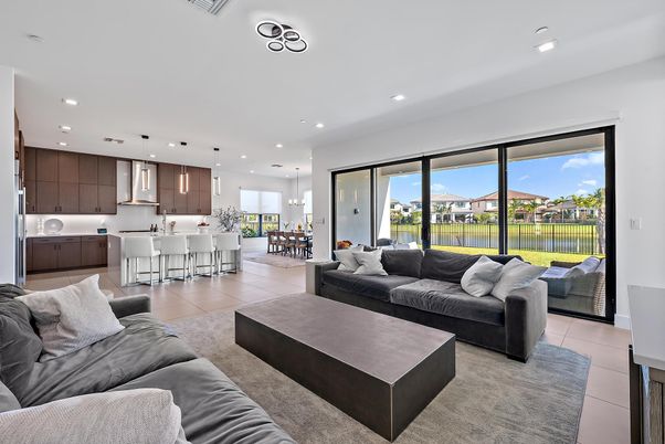 Interior, Kitchen, Living room, Pendant Lights, Recessed Lighting, Water