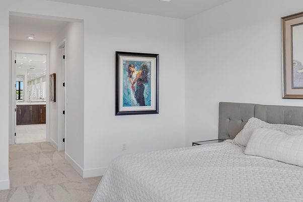 Bedroom, Interior, Recessed Lighting