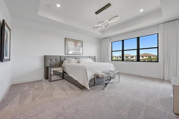 Bedroom, Interior, Pendant Lights, Recessed Lighting