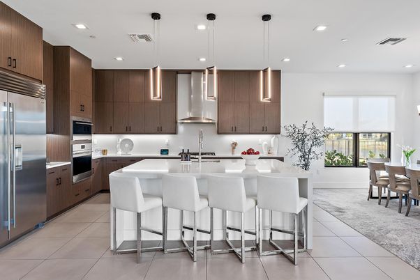 Interior, Kitchen, Pendant Lights, Recessed Lighting, Stainless Steel Appliances