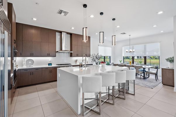 Dining room, Interior, Kitchen, Pendant Lights, Recessed Lighting, Stainless Steel Appliances