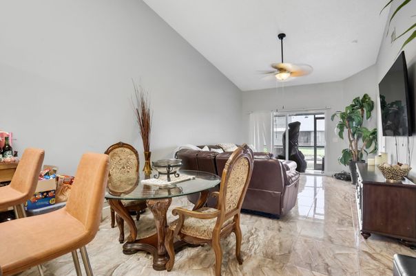 Dining room, Interior, Marble