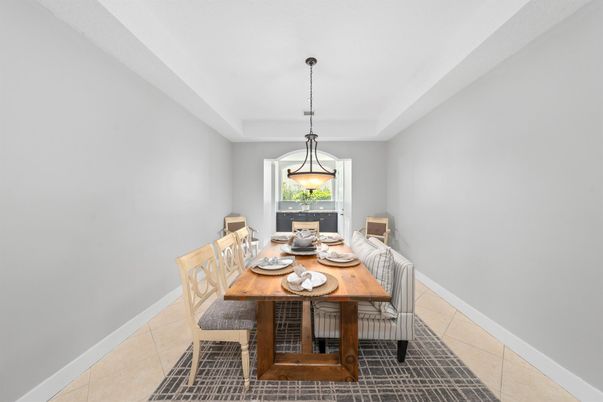 Dining room, Interior, Pendant Lights