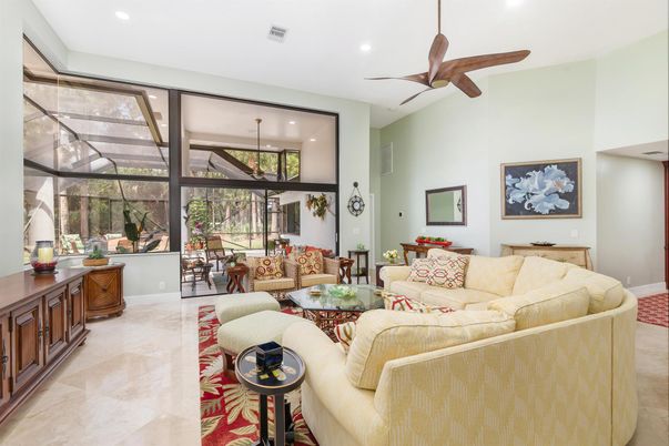 Interior, Living room, Recessed Lighting, Sun Room