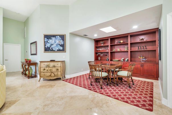 Dining room, Interior, Recessed Lighting