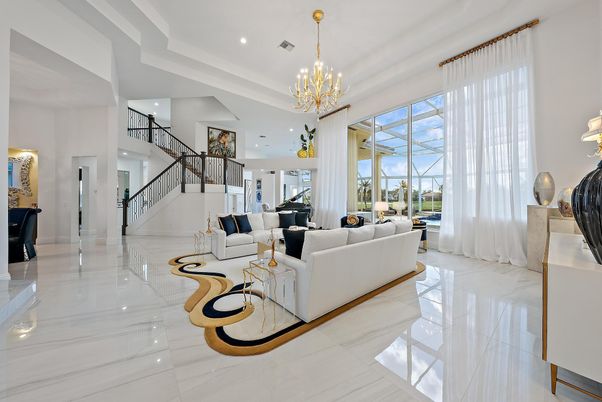 Chandelier, Interior, Living room, Recessed Lighting