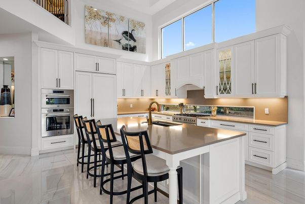 Interior, Kitchen, Marble, Stainless Steel Appliances
