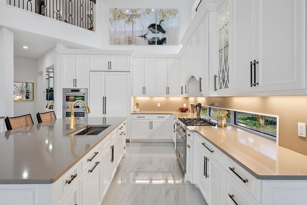 Interior, Kitchen, Marble, Recessed Lighting