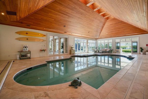 Interior, Pool, Wooden Beams, Wooden Ceilings