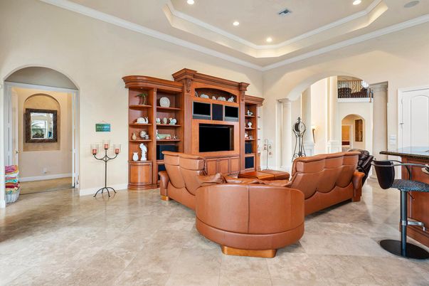 Interior, Living room, Recessed Lighting