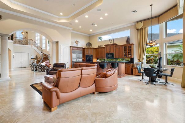 Dining room, Interior, Kitchen, Living room, Pendant Lights, Recessed Lighting
