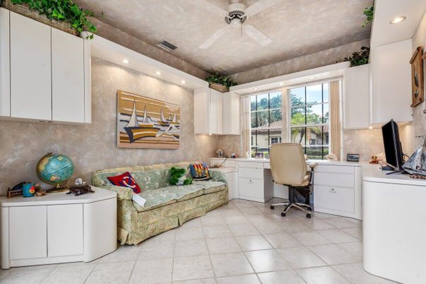 Home Office, Interior, Recessed Lighting