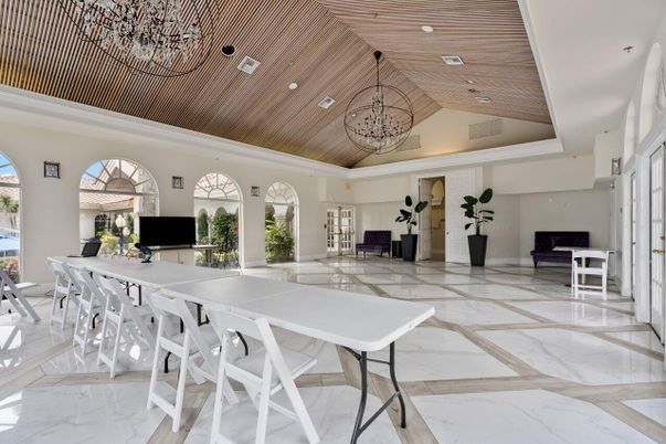 Interior, Marble, Pendant Lights, Recessed Lighting, Wooden Ceilings