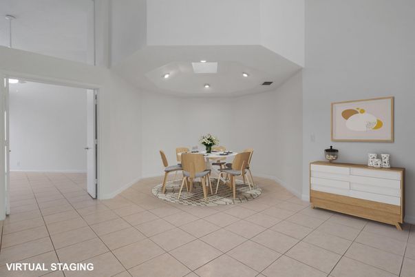 Dining room, Interior, Recessed Lighting