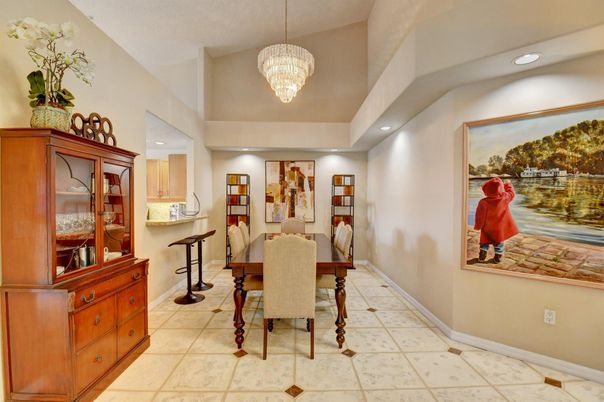 Chandelier, Dining room, Interior, Recessed Lighting