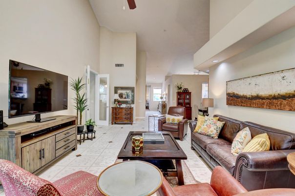 Interior, Living room, Recessed Lighting