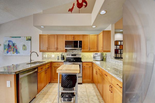 Interior, Kitchen, Recessed Lighting, Stainless Steel Appliances