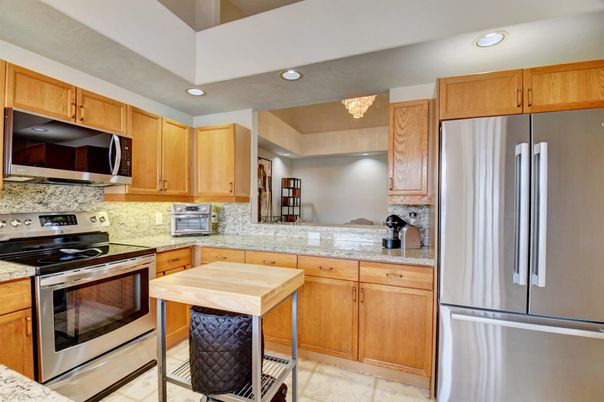 Interior, Kitchen, Recessed Lighting, Stainless Steel Appliances