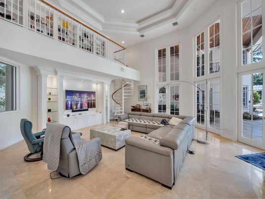 Interior, Living room, Recessed Lighting