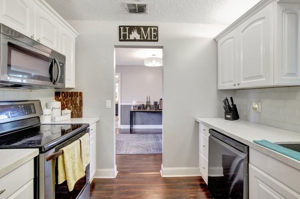 Interior, Kitchen, Wood Texture Flooring