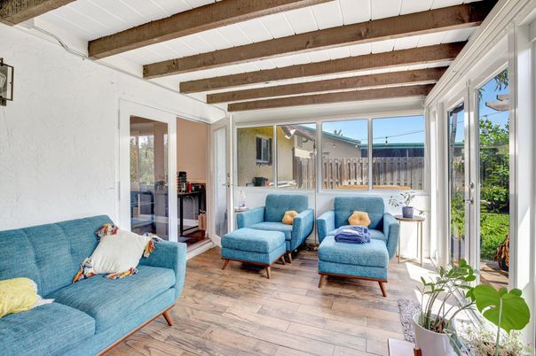 Interior, Living room, Sun Room, Wooden Beams, Wood Texture Flooring
