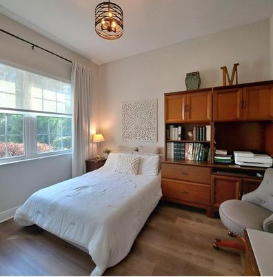 Bedroom, Interior, Wood Texture Flooring