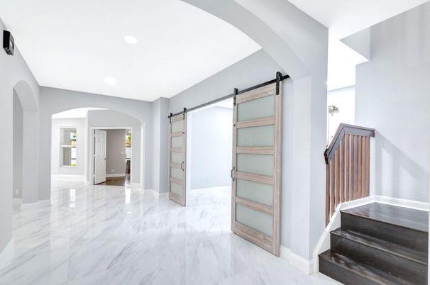 Interior, Marble, Recessed Lighting