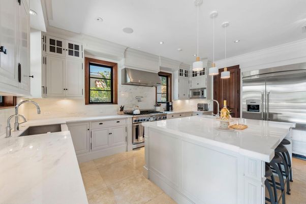 Interior, Kitchen, Pendant Lights, Recessed Lighting, Stainless Steel Appliances